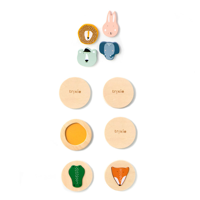 Load image into Gallery viewer, Trixie Houten Combineerspel Dieren