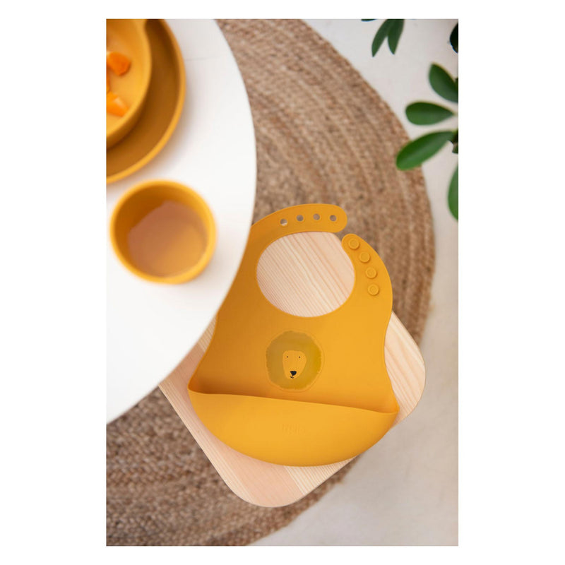 Load image into Gallery viewer, Trixie Silicone Slabbetje Mr. Lion, 2st.