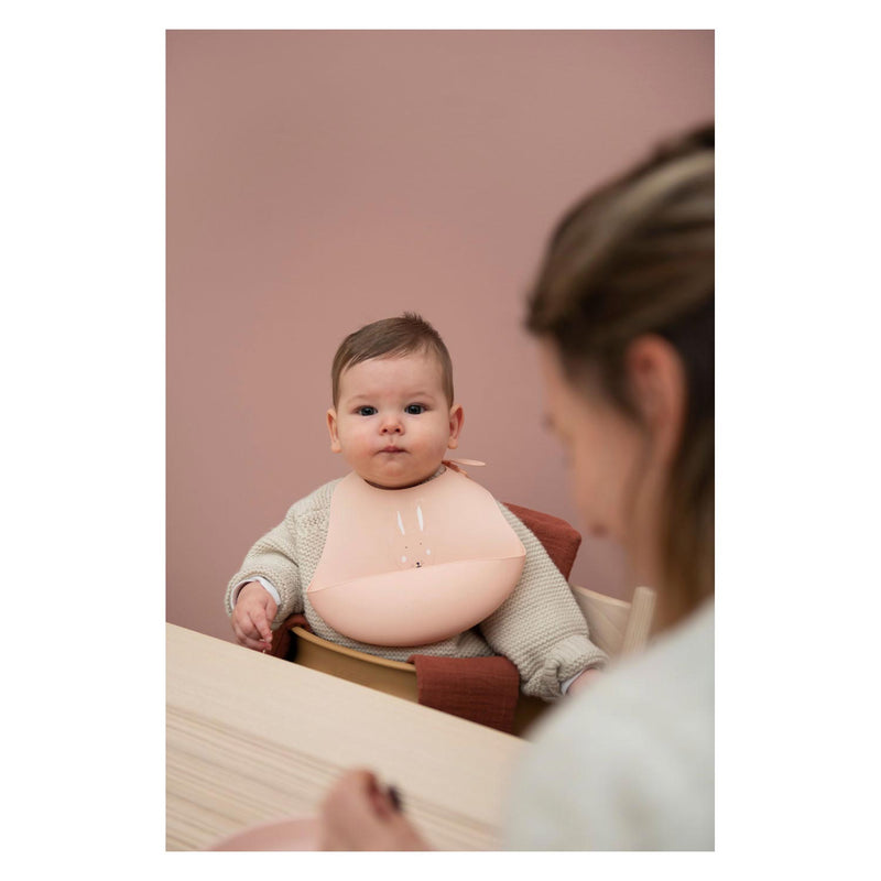 Load image into Gallery viewer, Trixie silicone slabbetje - mrs. rabbit, 2st.