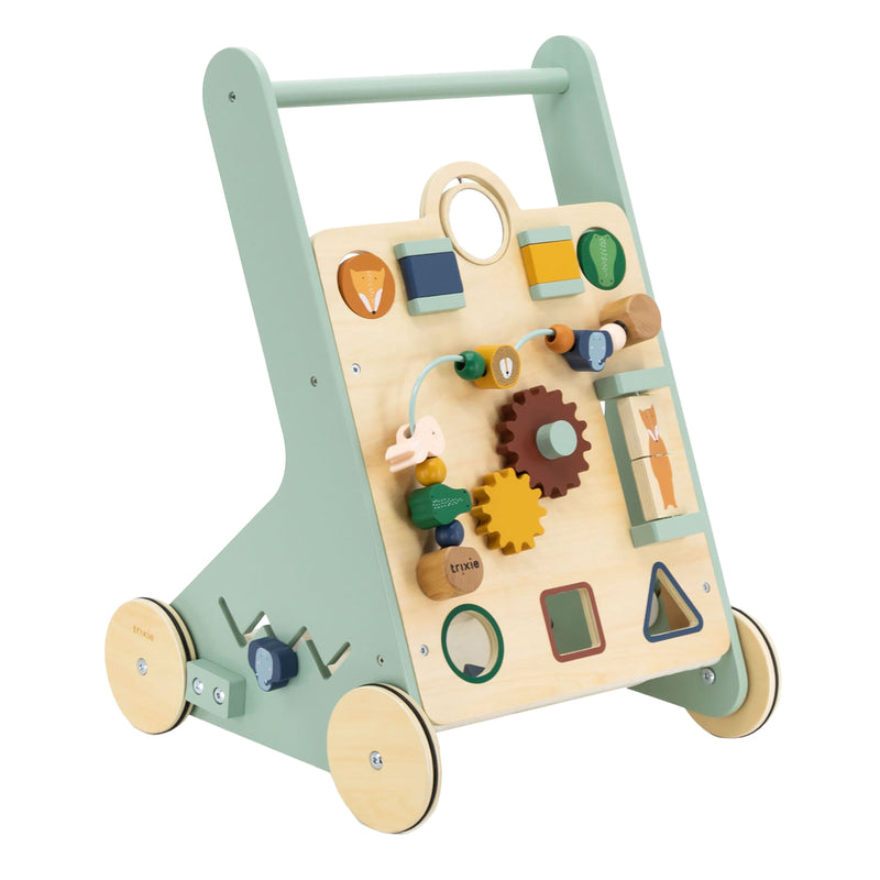 Load image into Gallery viewer, Trixie houten dieren loopwagen