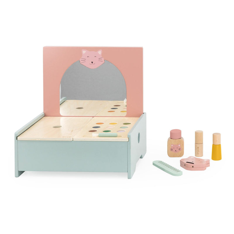 Load image into Gallery viewer, Trixie houten make-up tafel