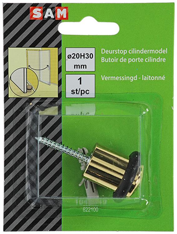 Load image into Gallery viewer, Mack 1047649 - deurstop cilindermodel vermessingd ø 20h30 mm 1 st pc | 6 stuks