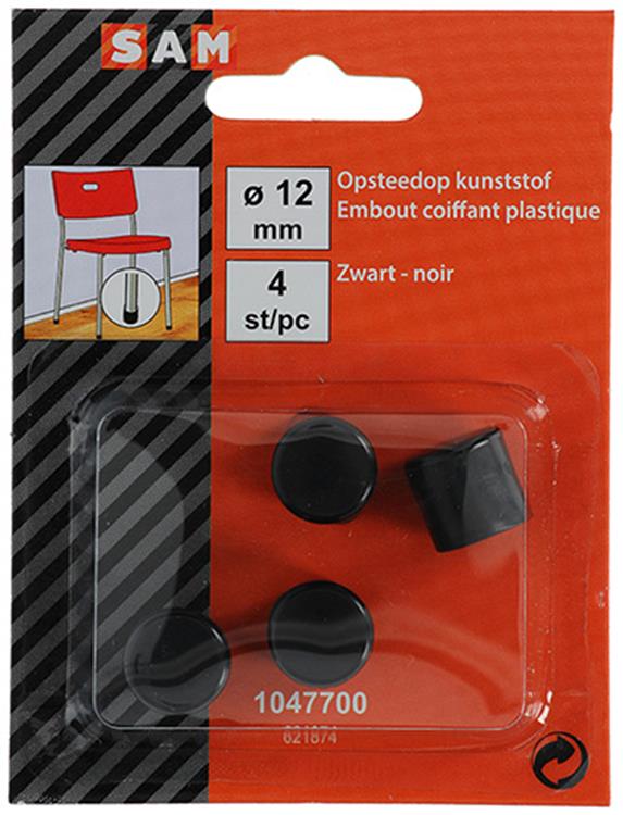 Load image into Gallery viewer, Mack 1047700 - opsteekdop kunststof zwart ø 12 mm 4 st pcs | 6 stuks