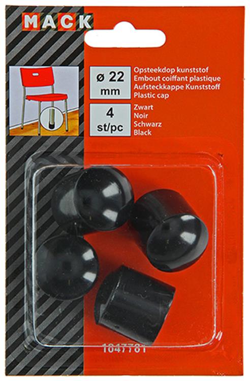 Load image into Gallery viewer, Mack 1047701 - opsteekdop kunststof zwart ø 22 mm 4 st pcs | 6 stuks