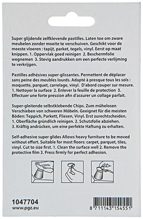Load image into Gallery viewer, Mack 1047704 - super glijpastille zelfklevendgrijs ø 40 mm 4 st pcs | 12 stuks