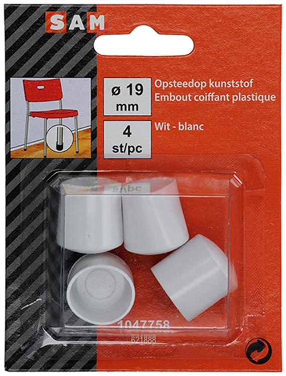 Load image into Gallery viewer, Mack 1047758 - opsteekdop kunststof wit ø 19 mm 4 st pcs | 6 stuks