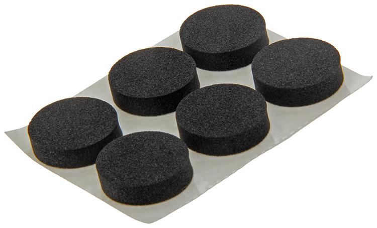 Load image into Gallery viewer, Mack 1047663 - rubberstrip zelfklevend zwart ø 19 mm 12 st pcs | 12 stuks