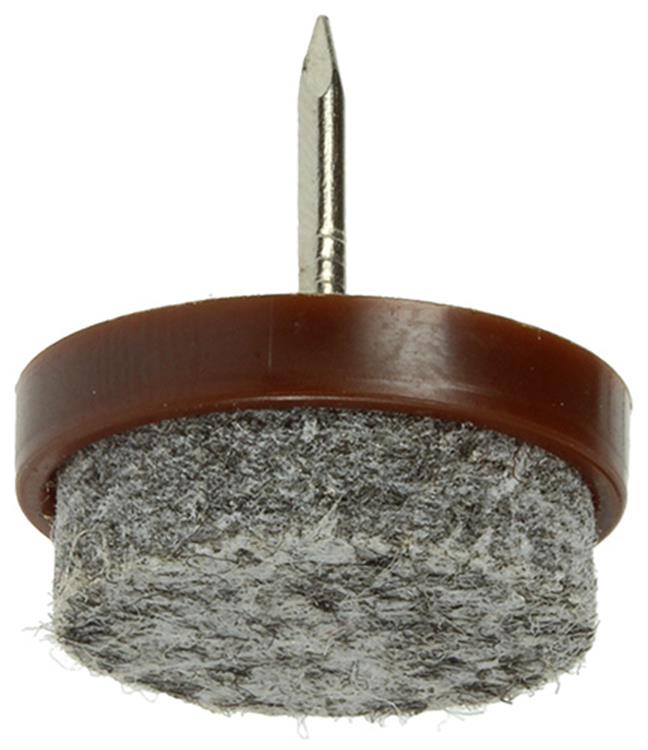 Load image into Gallery viewer, Mack 1047712 - stoelglijder met nagel vilt bruin ø 20 mm 8 st pcs | 6 stuks