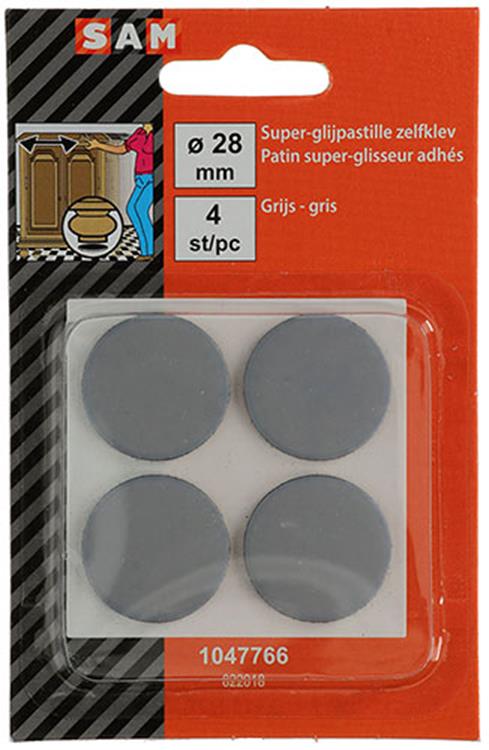 Load image into Gallery viewer, Mack 1047766 - super glijpastille zelfklevendgrijs ø 28 mm 4 st pcs | 12 stuks