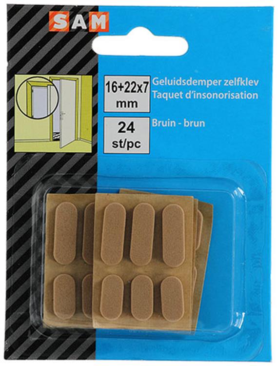 Load image into Gallery viewer, Mack 1047669 - geluidsdemper zelfklevend bruin 16 + 22x7 mm 24 st pcs | 12 stuks