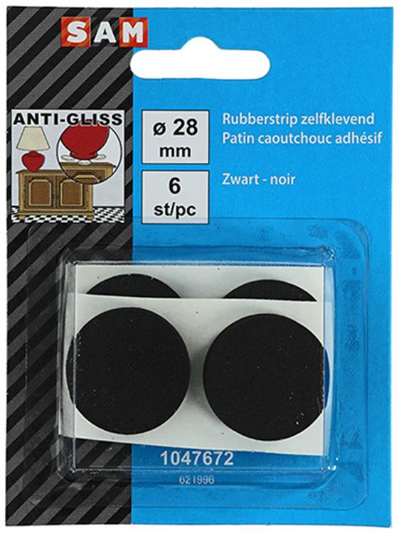 Load image into Gallery viewer, Mack 1047672 - rubberstrip zelfklevend zwart ø 28 mm 6 st pcs | 12 stuks