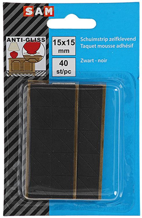 Load image into Gallery viewer, Mack 1047675 - schuimstrip zelfklevend zwart 15 x 15 mm 40 st pcs | 6 stuks