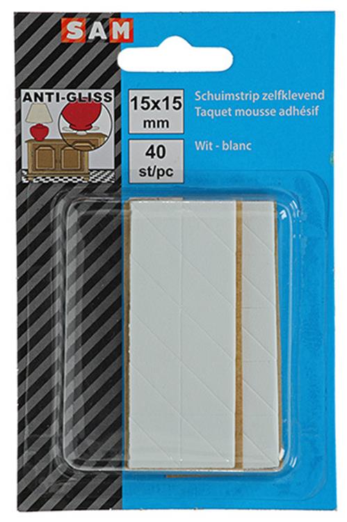 Load image into Gallery viewer, Mack 1047677 - schuimstrip zelfklevend wit 15 x 15 mm 40 st pcs | 6 stuks