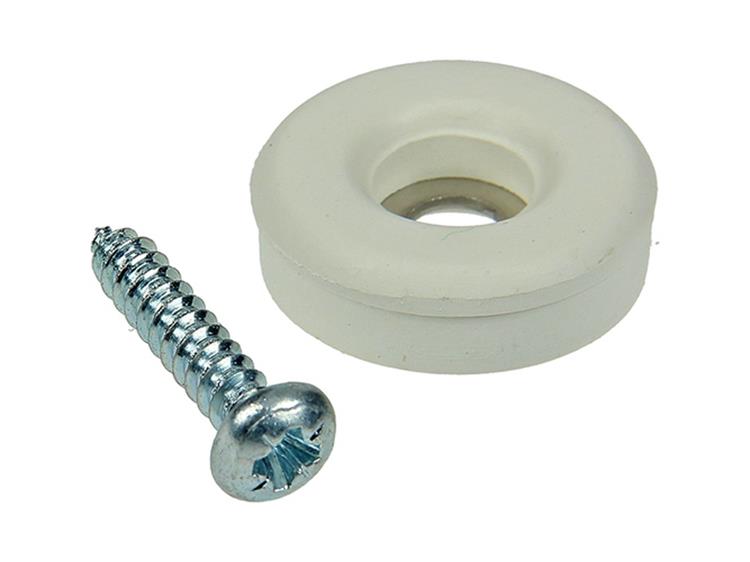 Load image into Gallery viewer, Mack 1047723 - stoeldop rubber + schroef wit ø 23 mm 8 st pcs | 6 stuks