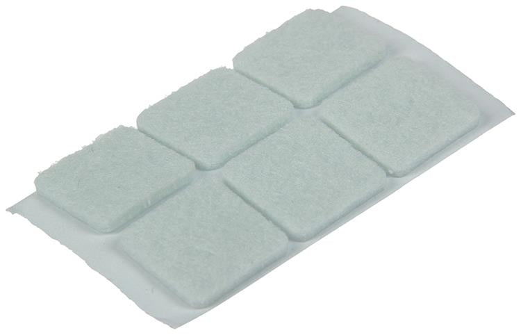 Load image into Gallery viewer, Mack 1047727 - viltpastille zelfklevend wit 19 x 19 mm 18 st pcs | 12 stuks