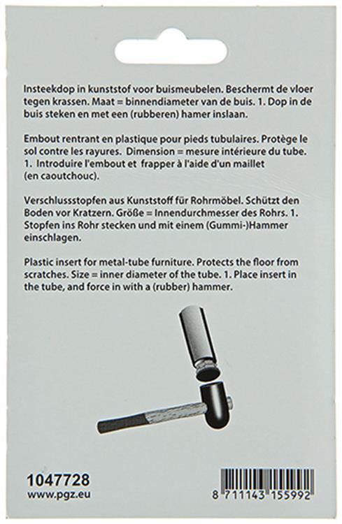Load image into Gallery viewer, Mack 1047728 - insteekdop kunstsstof zwart 20 x 20 mm 4 st pcs | 6 stuks