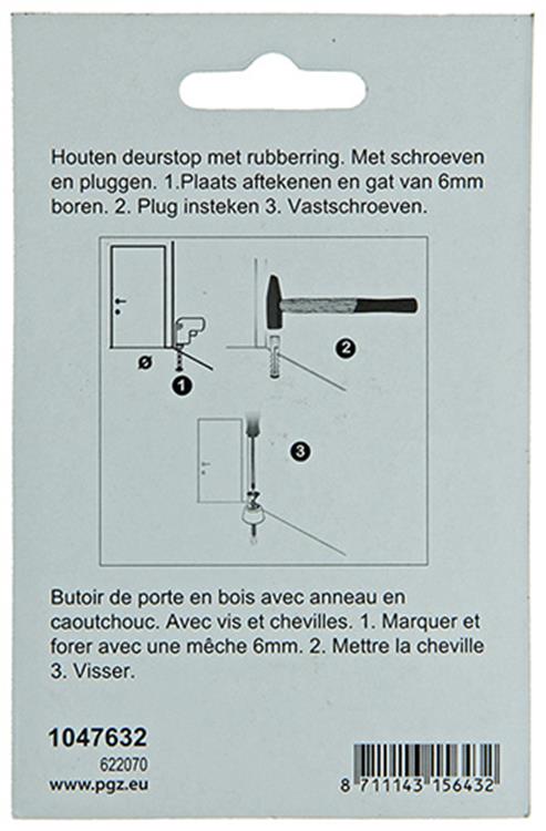Load image into Gallery viewer, Mack 1047632 - deurstop rubber + schroef grijs 30 x 35 mm 2 st pcs | 6 stuks