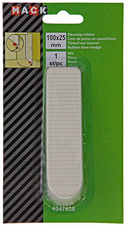 Load image into Gallery viewer, Mack 1047638 - deurwig rubber wit 100 x 25 mm 1 st pc | 6 stuks