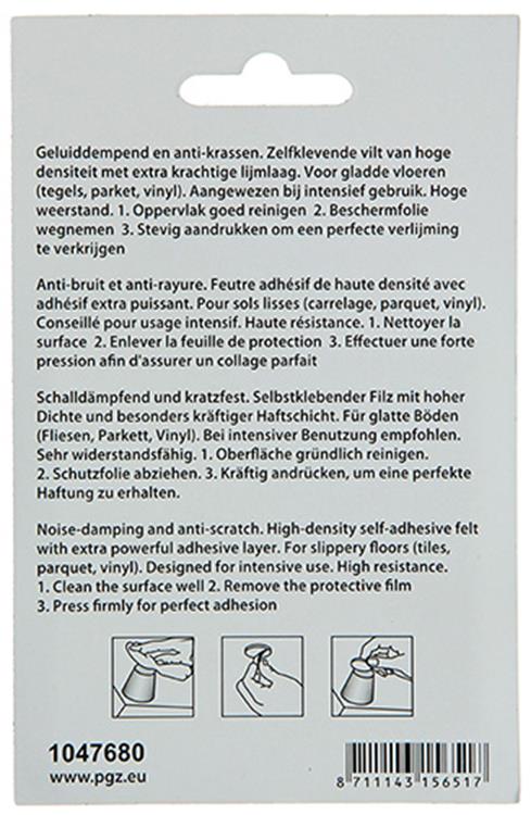 Load image into Gallery viewer, Mack 1047680 - viltpastille zelfklevend bruin ø 22 mm 12 st pcs | 12 stuks
