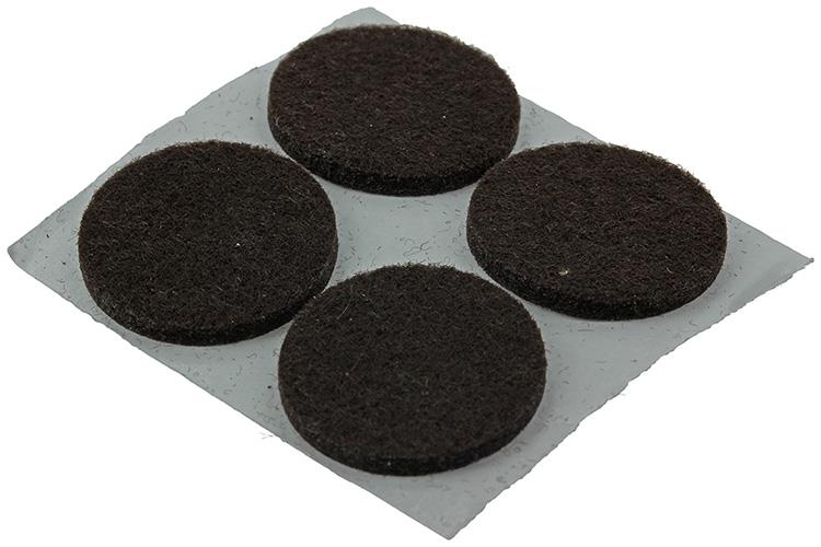 Load image into Gallery viewer, Mack 1047682 - viltpastille zelfklevend bruin ø 25 mm 12 st pcs | 12 stuks