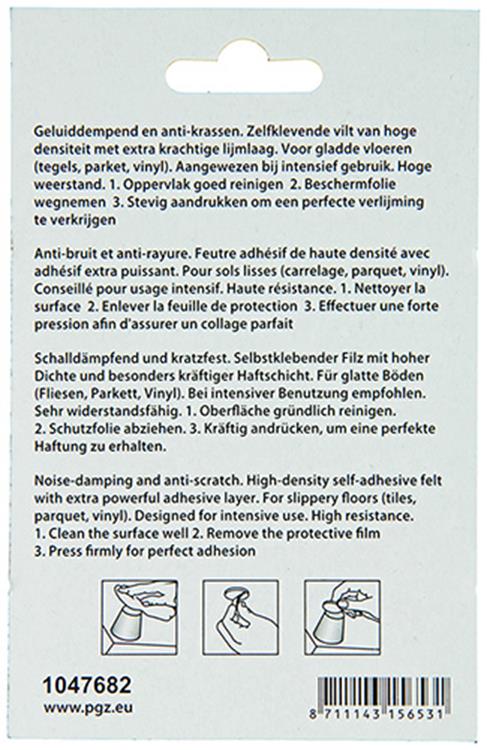 Load image into Gallery viewer, Mack 1047682 - viltpastille zelfklevend bruin ø 25 mm 12 st pcs | 12 stuks