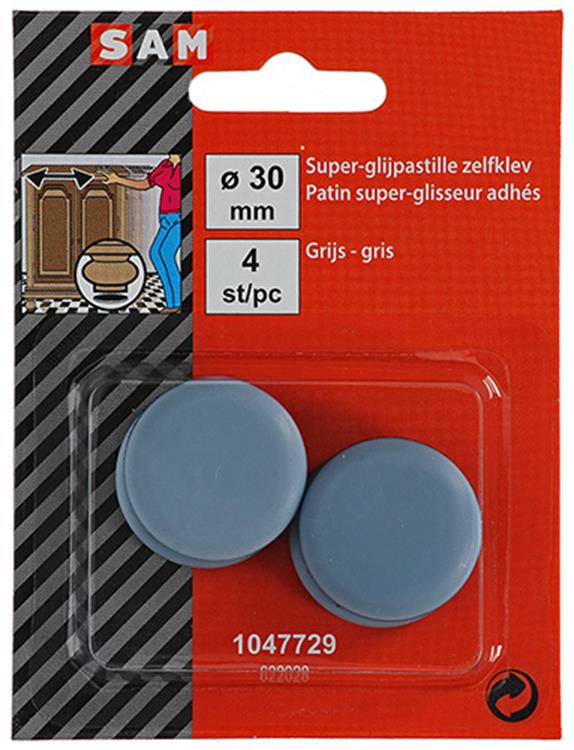 Load image into Gallery viewer, Mack 1047729 - super glijpastille zelfklevendgrijs ø 30 mm 4 st pcs | 12 stuks