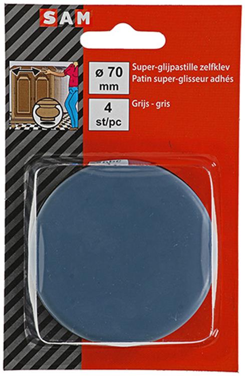 Load image into Gallery viewer, Mack 1047736 - super glijpastille zelfklevendgrijs ø 70 mm 4 st pcs | 6 stuks