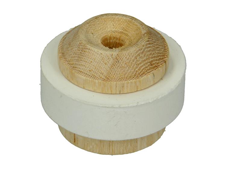 Load image into Gallery viewer, Mack 1047644 - deurstop met rubber hout ø 35 mm 1 st pc | 6 stuks