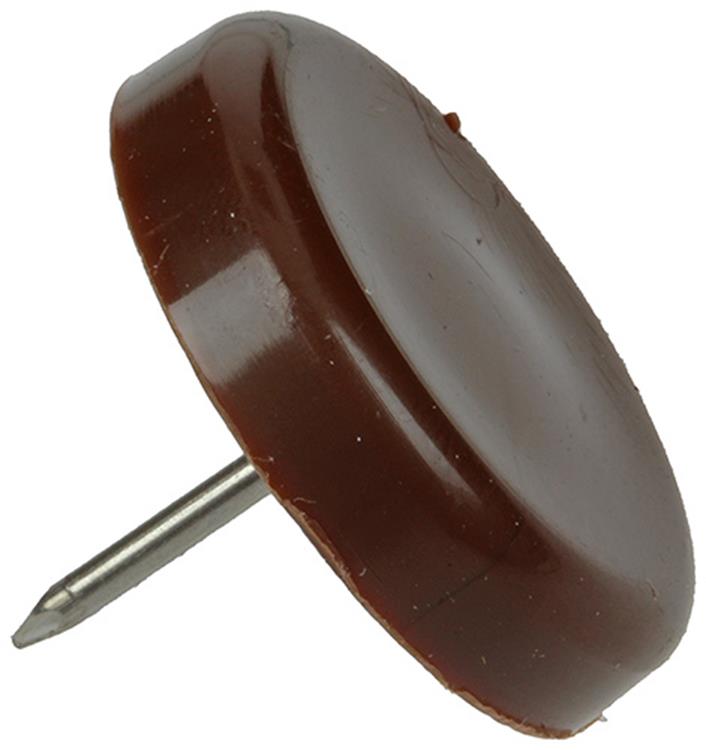 Load image into Gallery viewer, Mack 1047748 - stoelglijder nagel kunststof bruin ø 28 mm 4 st pcs | 6 stuks
