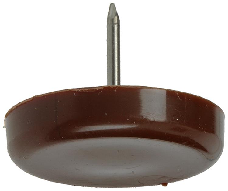 Load image into Gallery viewer, Mack 1047748 - stoelglijder nagel kunststof bruin ø 28 mm 4 st pcs | 6 stuks