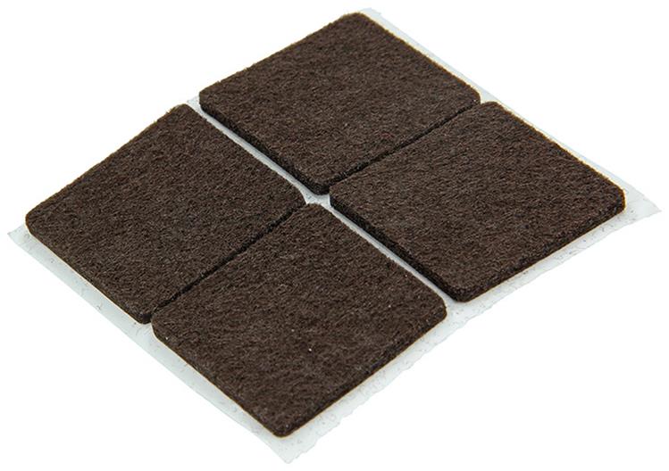 Load image into Gallery viewer, Mack 1048766 - super-vilt zelfklevend bruin 34 x 34 mm 8 st pcs | 12 stuks