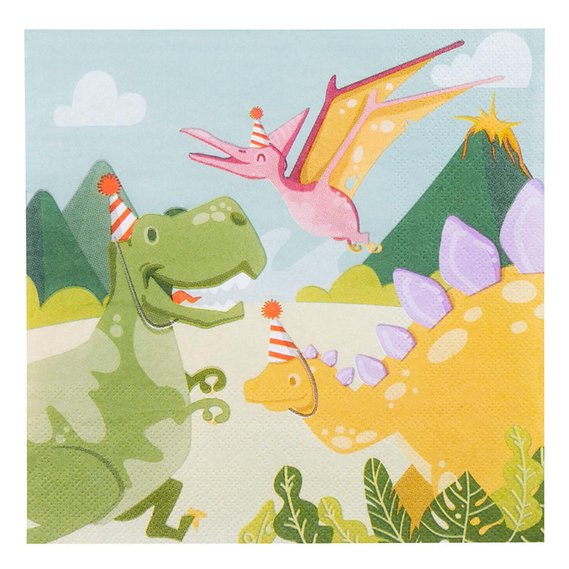 Load image into Gallery viewer, Boland servetten dino party, 33x33cm