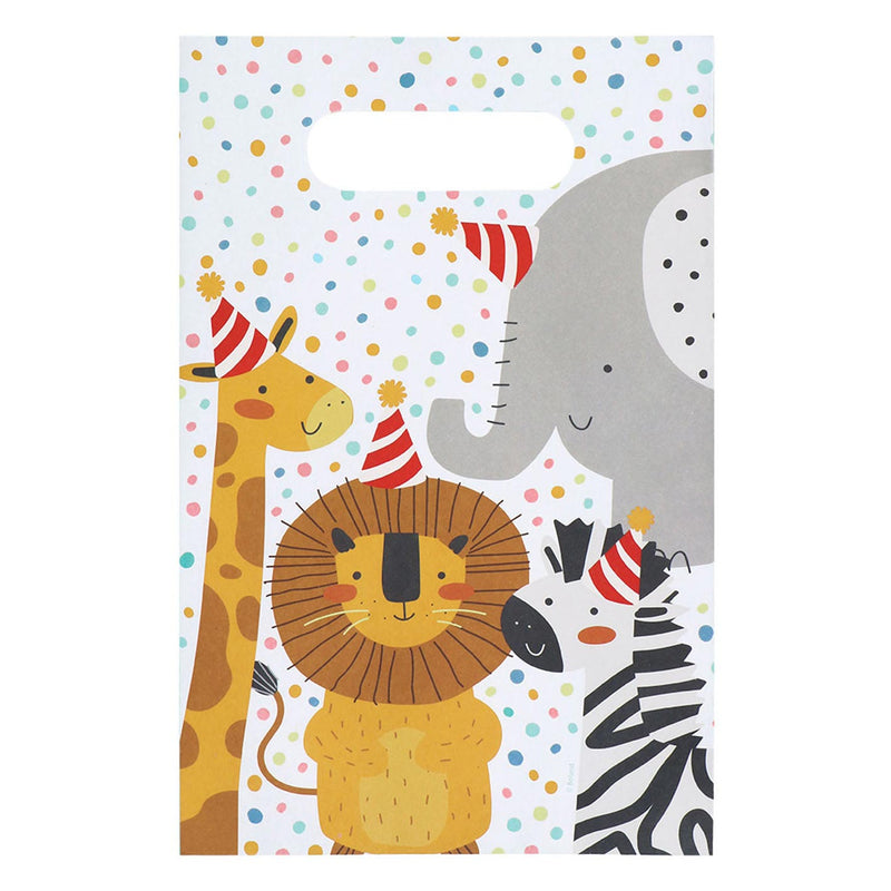 Load image into Gallery viewer, Boland papieren feestzakjes safari, 10st.