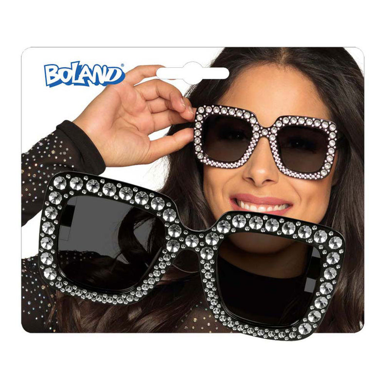 Load image into Gallery viewer, Boland partybril bling bling zwart