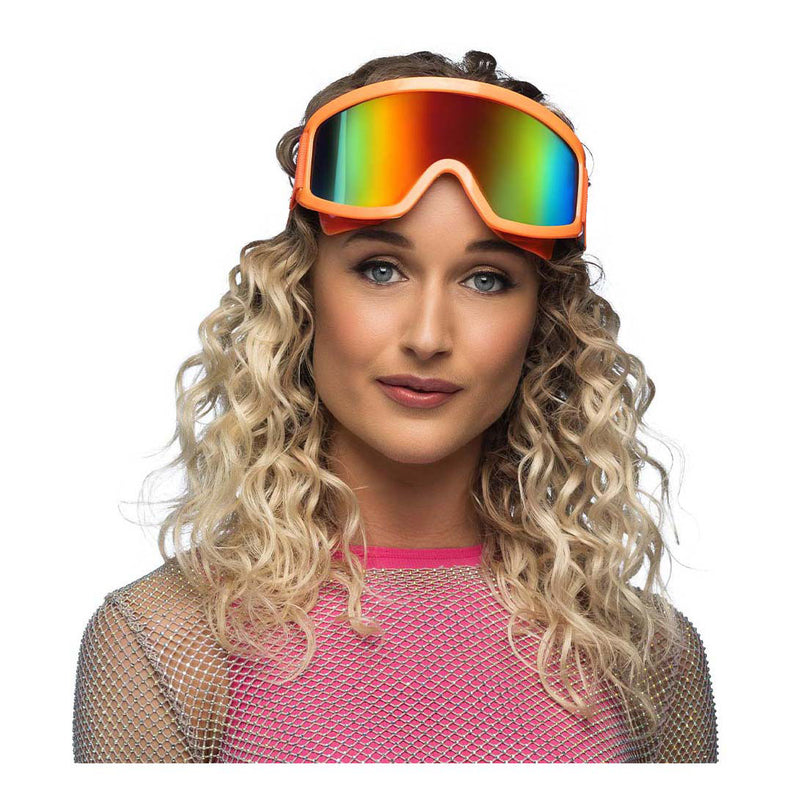 Load image into Gallery viewer, Boland party skibril neon oranje