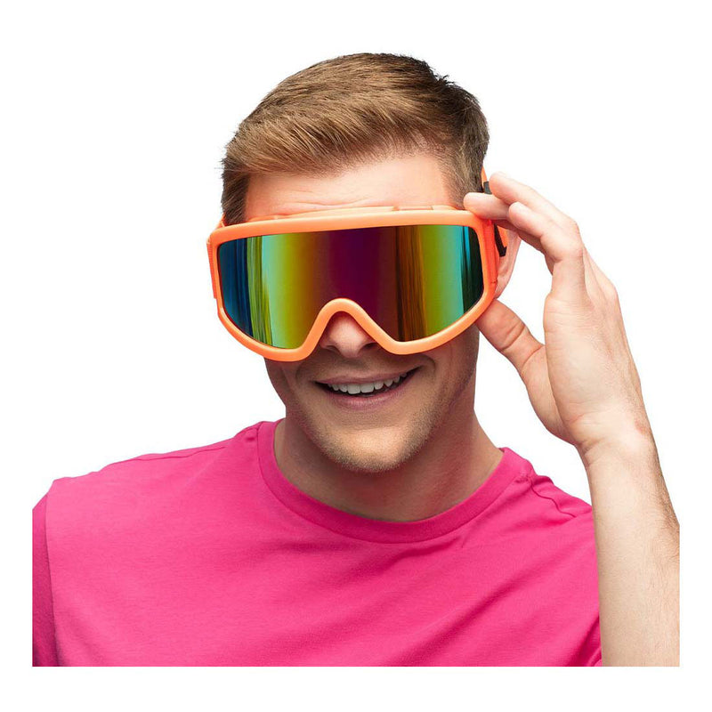 Load image into Gallery viewer, Boland party skibril neon oranje