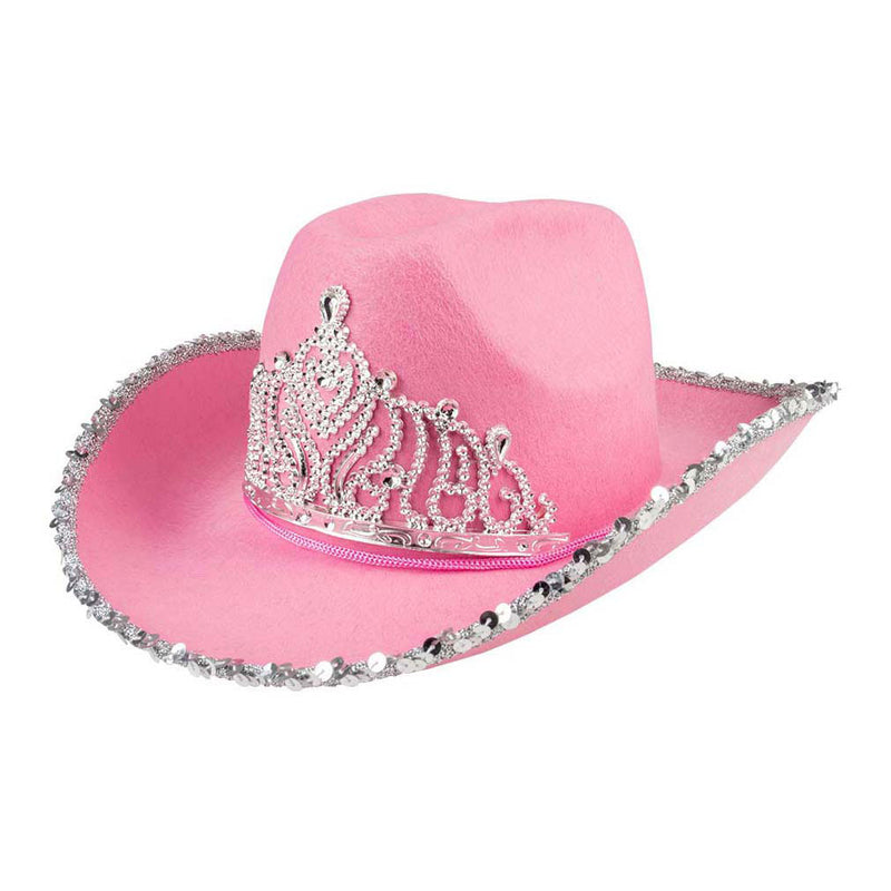 Afbeelding laden in galerijviewer, Boland - hoed cowboy glimmer roze roze - 57 - volwassenen - vrouwen - cowboy - indiaan