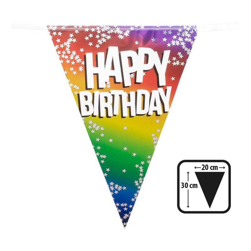 Load image into Gallery viewer, Boland vlaggenlijn happy birthday, 6m