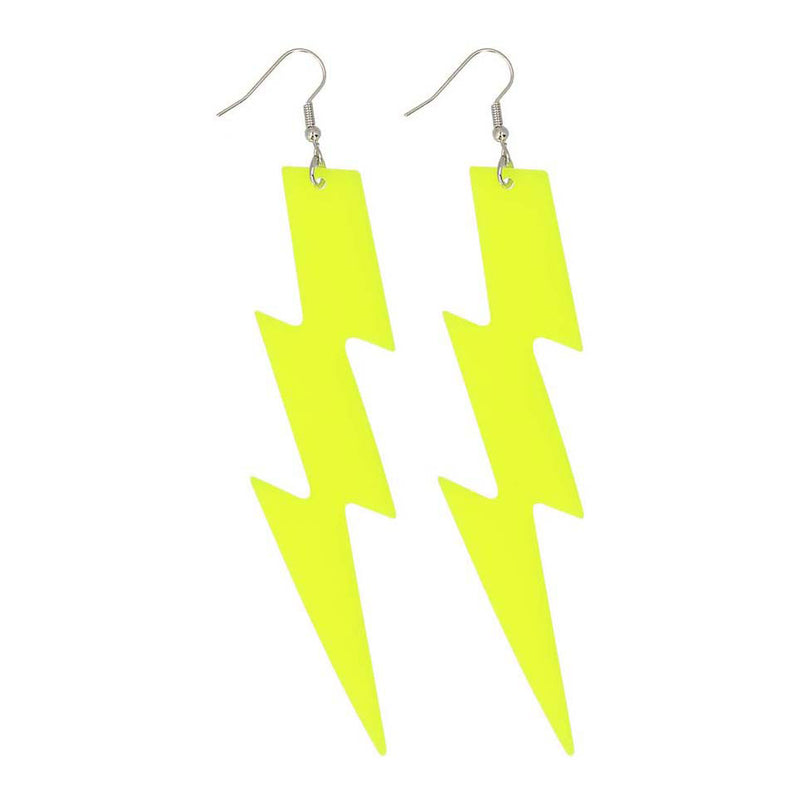 Load image into Gallery viewer, Boland oorbellen flash neon geel