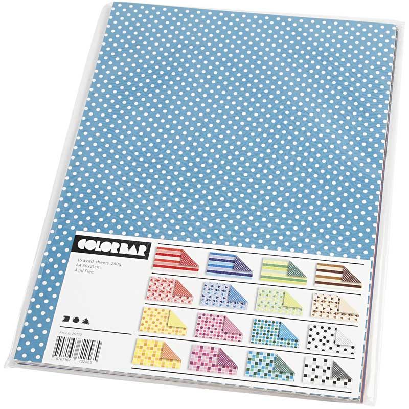 Afbeelding laden in galerijviewer, Https: www.cchobby.nl color-bar-karton-a4-vel-210x297-mm-250-gr-16-div-vellen-1-doos