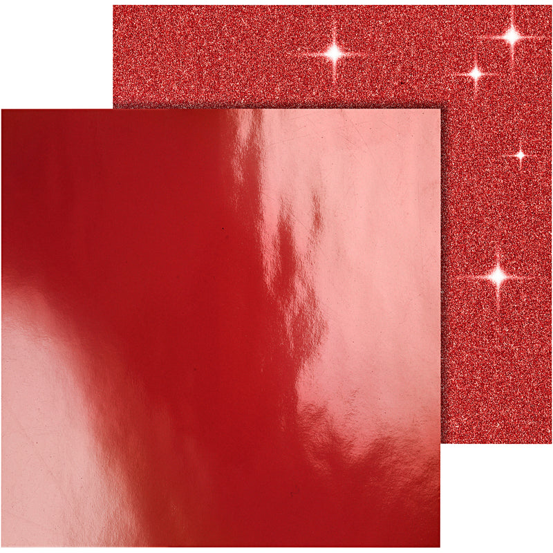 Afbeelding laden in galerijviewer, Https: www.cchobby.nl design-papier-vel-30-5x30-5-cm-120-128-gr-rood-2-vel-1-doos