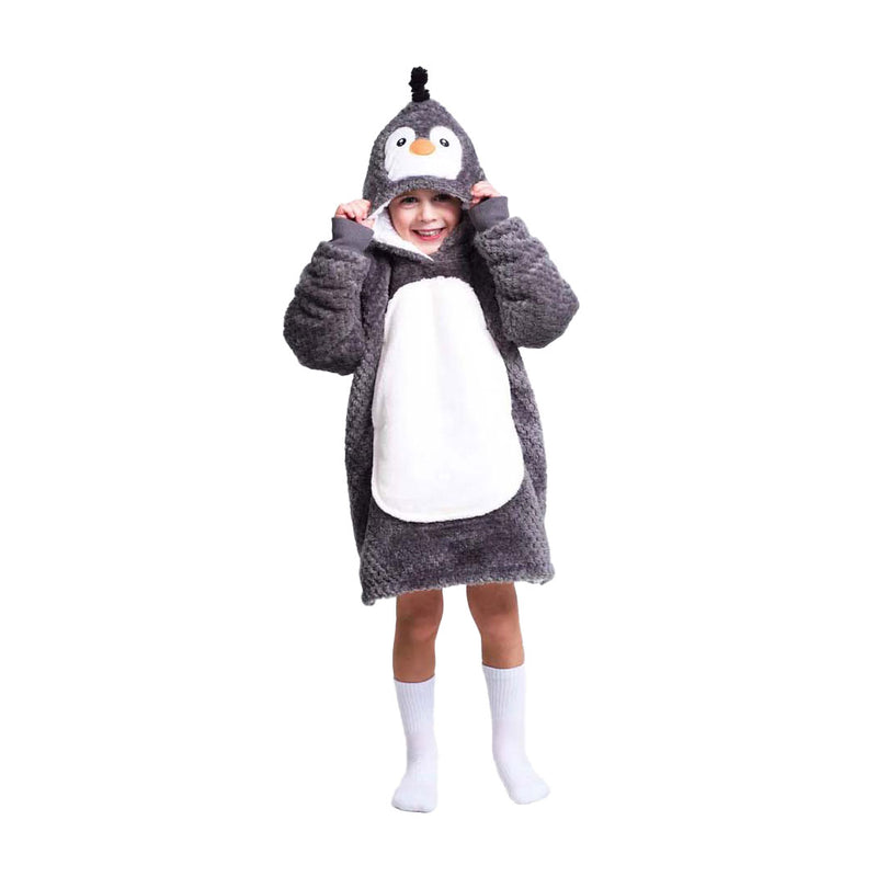 Load image into Gallery viewer, Noxxiez knuffel hoodie small trui pinguin, 3-6 jaar