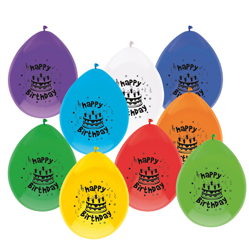 Load image into Gallery viewer, Haza witbaard ballonnen happy birthday, 10st.