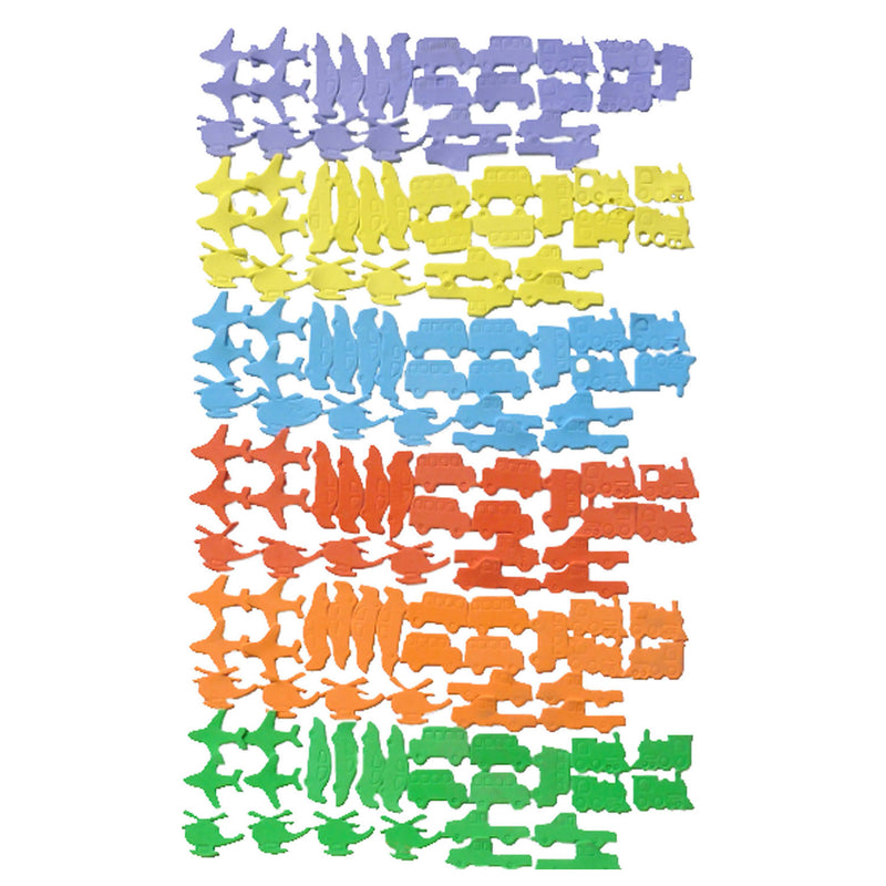 Load image into Gallery viewer, Haza witbaard foamstickers voertuigen, 72st.