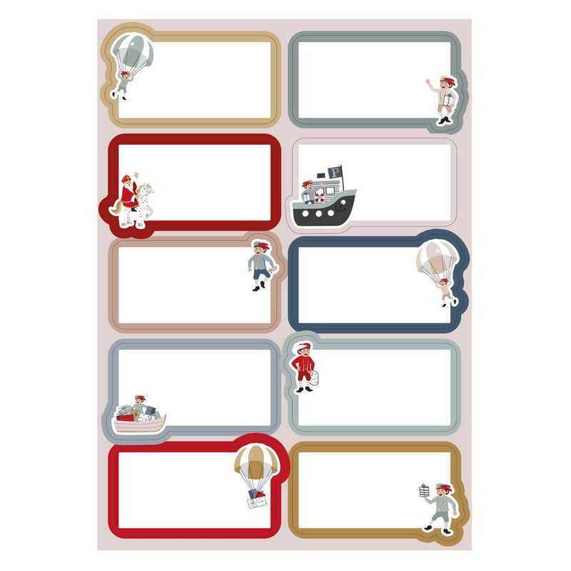 Load image into Gallery viewer, Haza witbaard cadeau etiketten sint co.