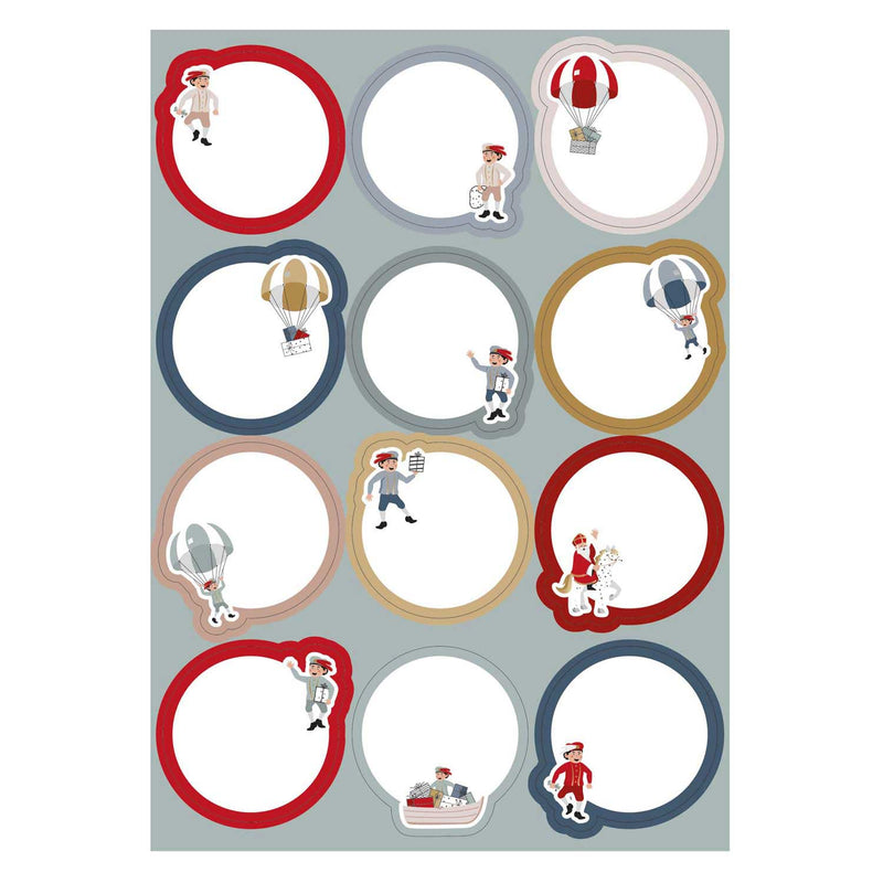 Load image into Gallery viewer, Haza witbaard cadeau etiketten sint co.