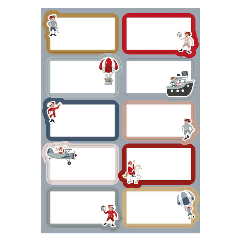 Load image into Gallery viewer, Haza witbaard cadeau etiketten sint co.