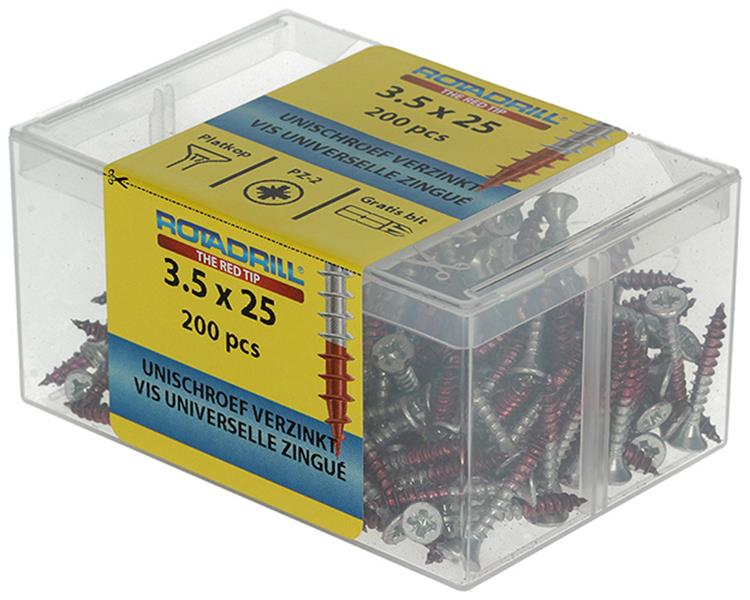 Load image into Gallery viewer, Rotadrill 1039966 - universeelschroef vkpzd vz 3.5x25mm (200) | 4 stuks