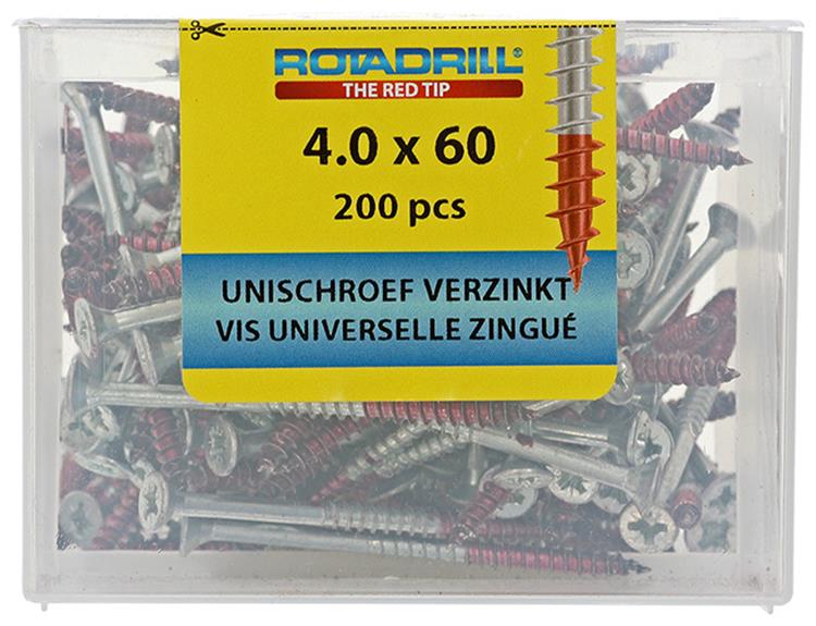 Load image into Gallery viewer, Rotadrill 1039978 - universeelschroef vkpzd vz 4.0x60mm (200) | 4 stuks