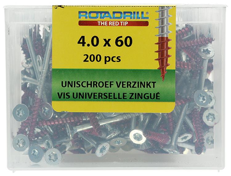 Load image into Gallery viewer, Rotadrill 1039996 - universeelschroef vktx vz 4.0x60mm (200) | 4 stuks